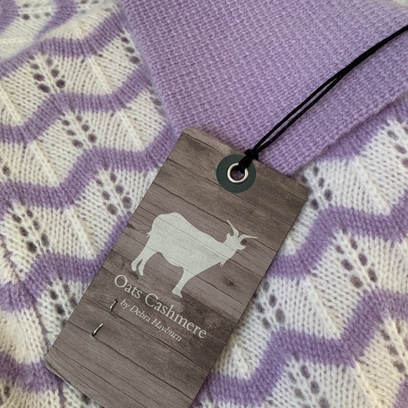 ❤️🔥❤️ OATS CASHMERE BY DEBRA HAYBURN JORRY 100% cashmere sweater size M❤️🔥❤️ - Picture 7 of 8